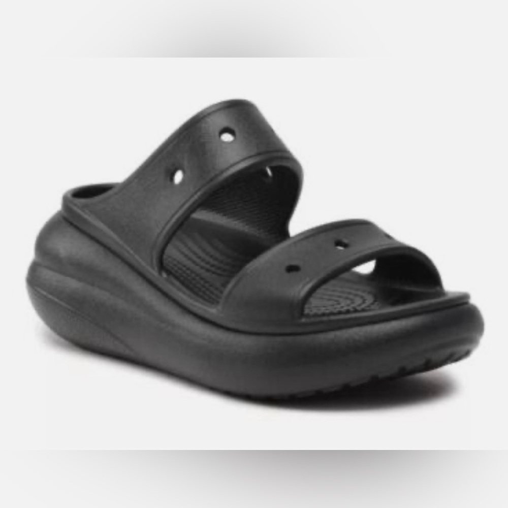 CROCS Classic Black Platform Clogs M7/W9